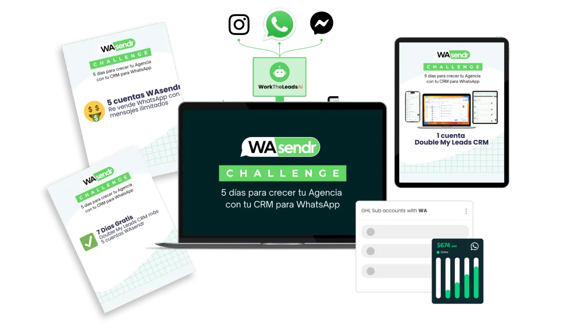 Vista de la plataforma Double My Leads Platform